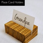 wooden place card holders