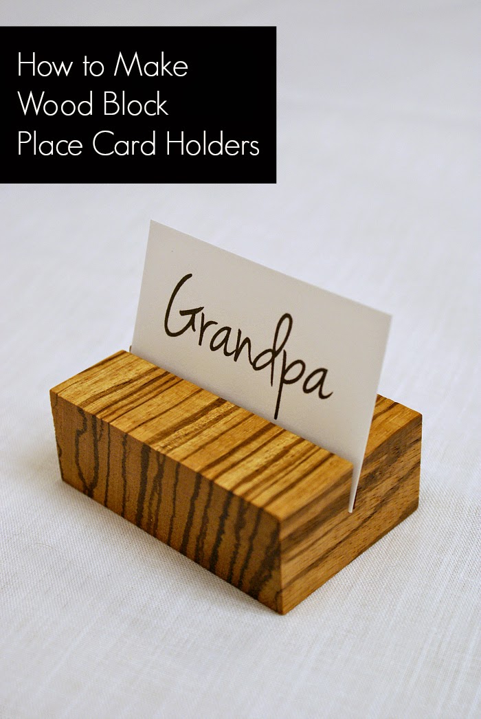 wooden place card holders