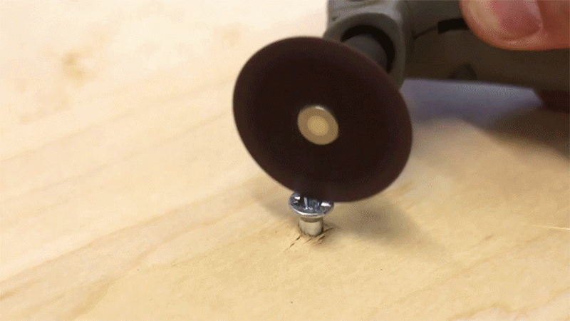 Cut a notch in Screw to extract